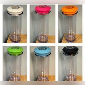 Qualy Design 1.5 L Plastic Kitchen Pantry Storage Jars NEW - PICK YOUR COLOR!